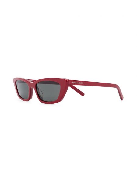 Okulary przeciwsłoneczne slim fit Saint Laurent Eyewear czerwone