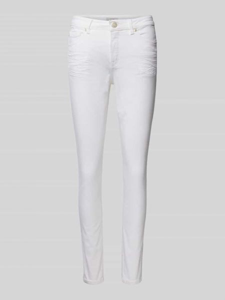 Jeansy skinny z kieszeniami Opus białe