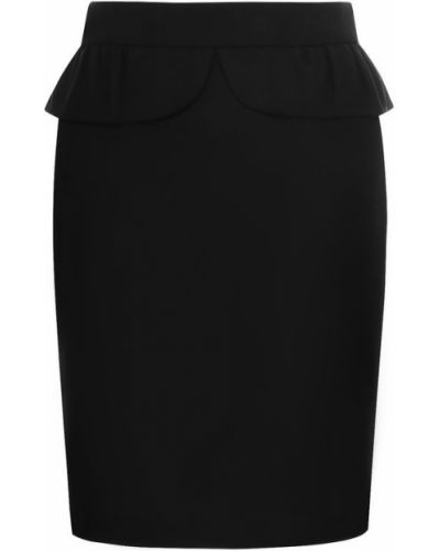 Карандаш юбка с баской Armani Collezioni, черная
