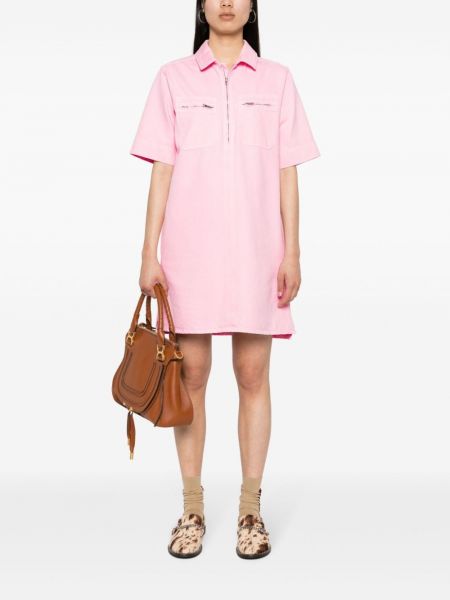 Mini šaty A.p.c. růžové