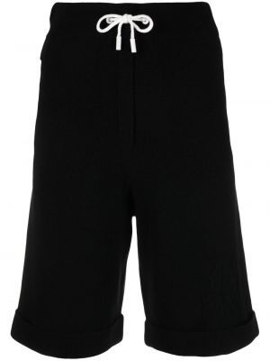 Pantaloni scurți din lână merinos Max & Moi negru