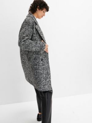 Шерстяное пальто Bpc Bonprix Collection черное