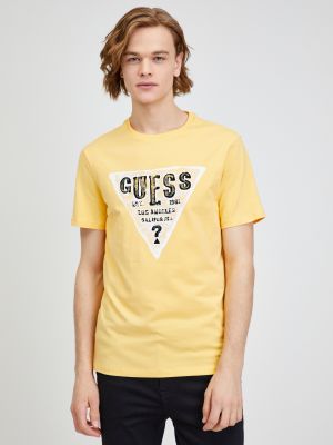 Тениска Guess жълто