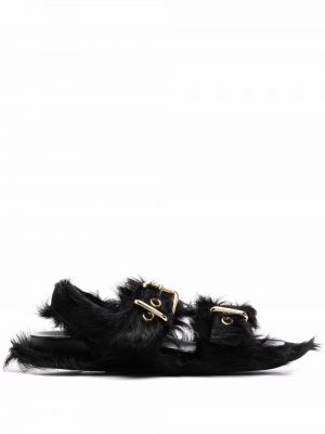 Sandales à boucle Marni noir
