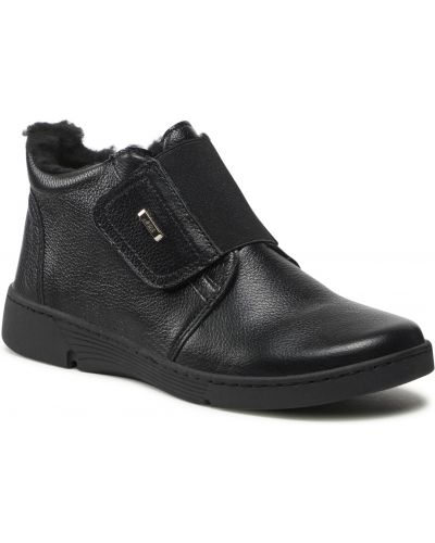 Členkové topánky Waldi čierna
