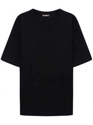 Vunena majica od merino vune s okruglim izrezom 12 Storeez crna