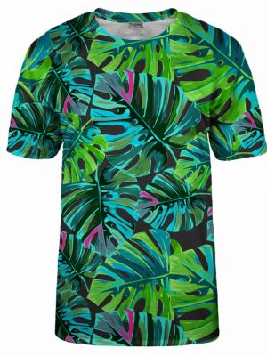 Tričko s tropickým vzorem Bittersweet Paris zelené