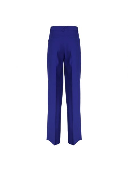 Pantalones elegantes de lana Burberry azul