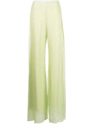 Pantaloni con paillettes baggy Rosetta Getty verde