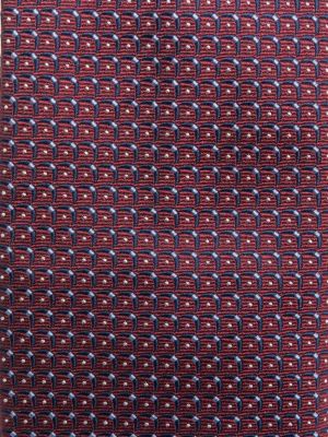 Seiden krawatte mit print Corneliani rot