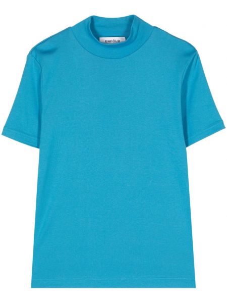 Bombažna majica Enföld modra