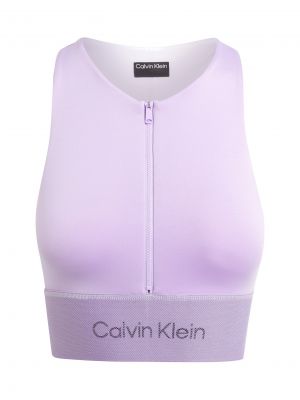 Sportinio stiliaus liemenėlė Calvin Klein Sport violetinė