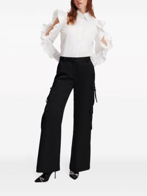 Pantalon cargo avec poches Karl Lagerfeld noir