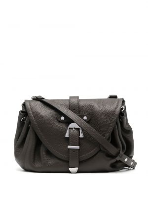 Crossbody väska med spännesknäppning Coccinelle brun