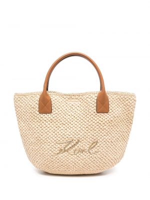 Плетени плажна чанта Karl Lagerfeld