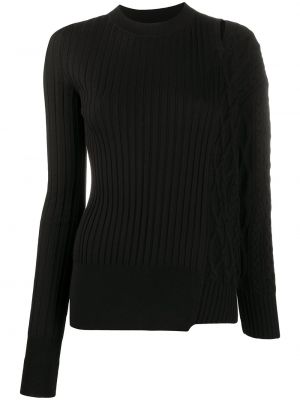 Jersey de tela jersey Sacai negro