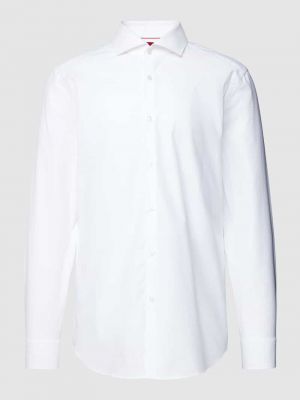 Koszula bawełniana slim fit Hugo biała