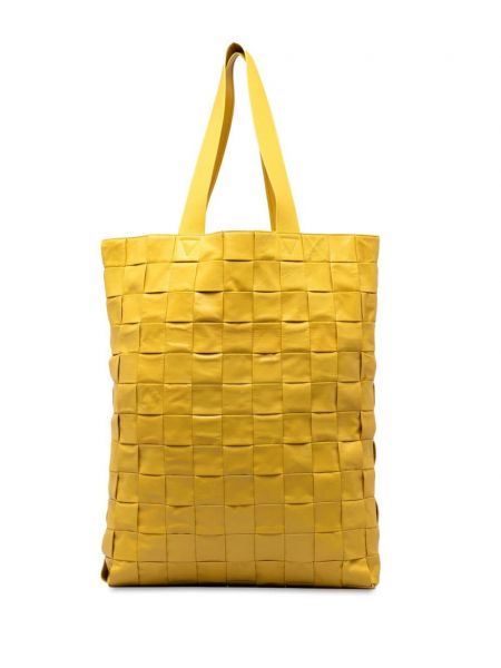 Nákupná taška Bottega Veneta Pre-owned žltá