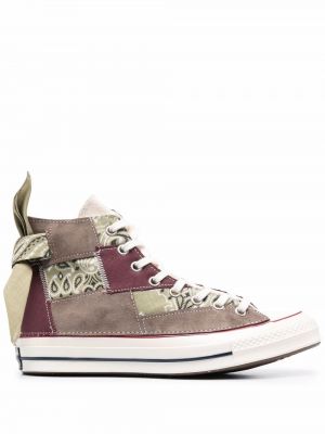 Paisley sneakers Converse brun