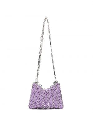 Sac bandoulière Rabanne violet