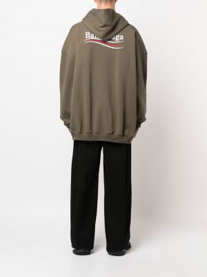Siuvinėtas džemperis su gobtuvu Balenciaga