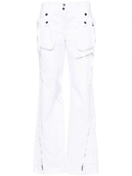 Rovné kalhoty Blumarine bílé