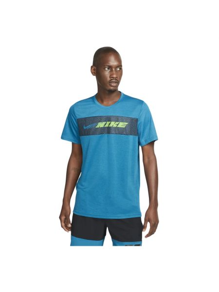 Chemise avec manches courtes Nike bleu