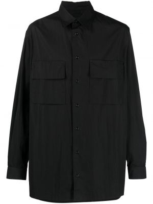 Πλεκτό πουκάμισο από λυγαριά Nike μαύρο