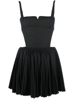 Πλισέ κοκτέιλ φόρεμα Shushu/tong μαύρο