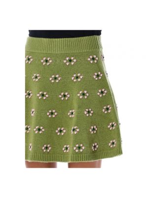 Mini falda de flores Kenzo verde