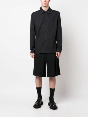 Medvilninė siuvinėta marškiniai Han Kjøbenhavn juoda