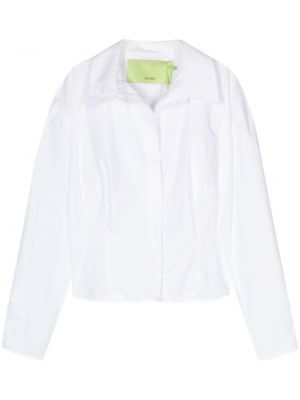 Βαμβακερό πουκάμισο Gauge81 λευκό