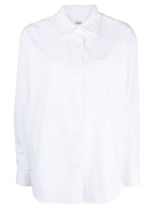 Chemise en coton avec manches longues Studio Tomboy blanc