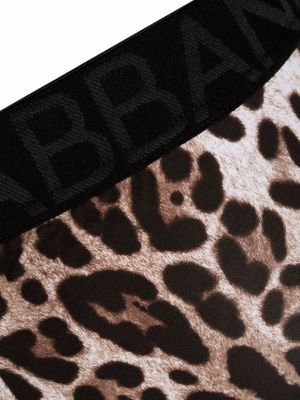 Leopardí boxerky s potiskem Dolce & Gabbana