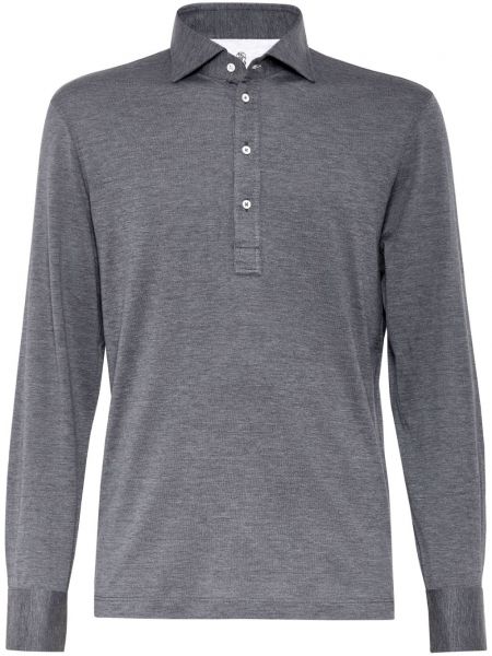 Poloshirt Brunello Cucinelli grå