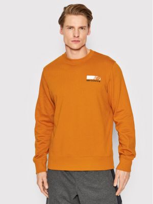 Majica dugih rukava sa dugačkim rukavima New Balance narančasta