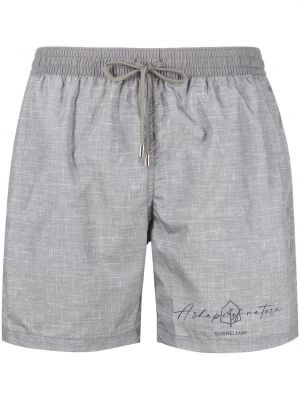 Shorts mit print Corneliani grau