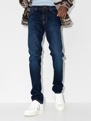 Straight fit džíny Nudie Jeans modré