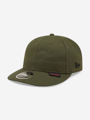 Памучна шапка с козирки New Era зелено