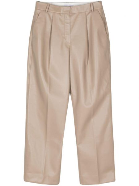 Pantalon droit plissé Calvin Klein argenté