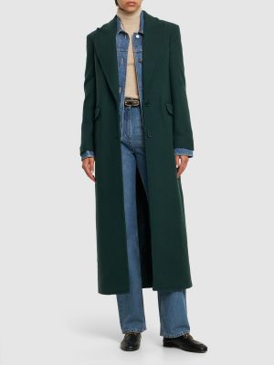 Manteau en laine Michael Kors Collection vert