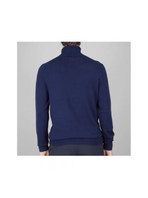 Jersey cuello alto con cuello alto de lana Calvin Klein azul