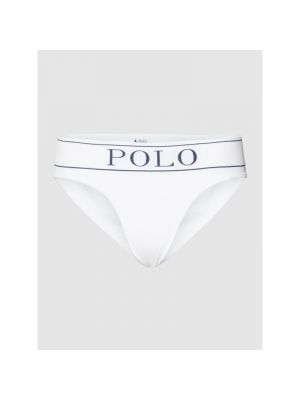 Slipy z nadrukiem z logo model ‘Brief’ Polo Ralph Lauren - Biały