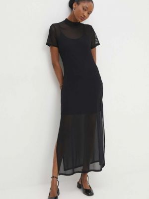 Макси рокля Answear Lab черно