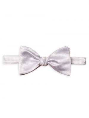 Жаккардовый шелковый галстук в горошек Eton фиолетовый
