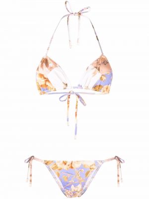 Floral bikini Zimmermann lilla