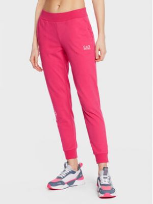 Sportovní kalhoty Ea7 Emporio Armani růžové