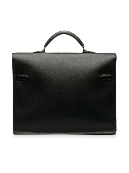 Bolsa de cuero retro Hermès Vintage negro