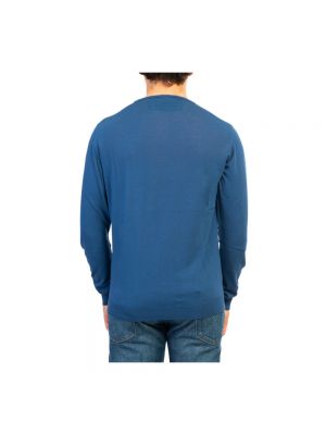 Suéter de cuello redondo Roberto Collina azul
