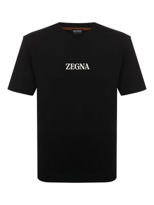 Белая хлопковая футболка Ermenegildo Zegna